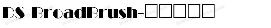 DS BroadBrush字体转换